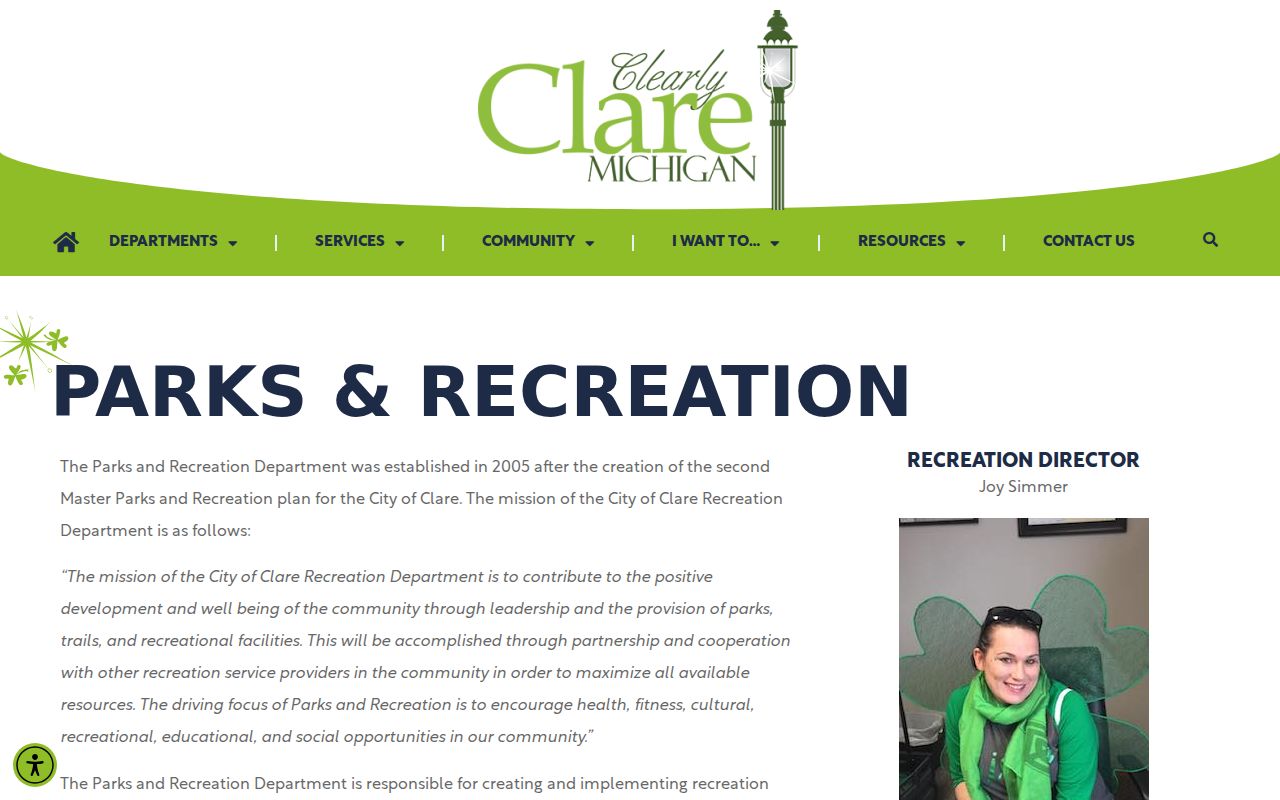 Clare warrant records: official Clare municipal facility page used for city context